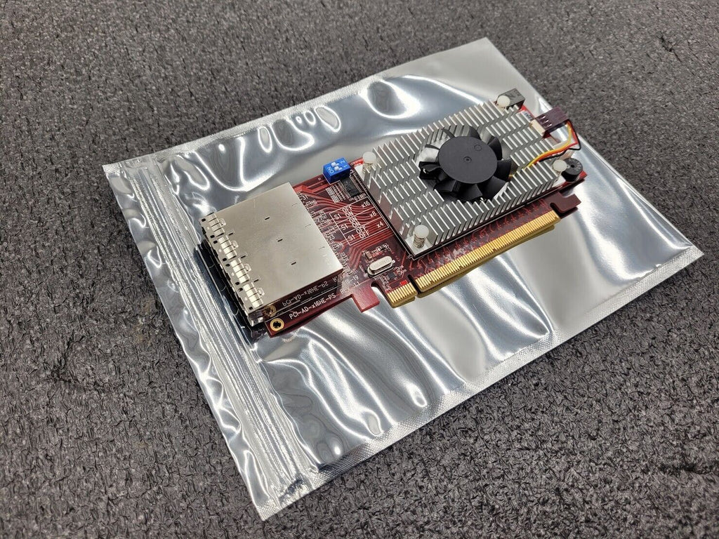 Serial Cables PCI-AD-x16HE-PS PCIe x16 Gen3 Switch-based Host Adapter NVMe HBA