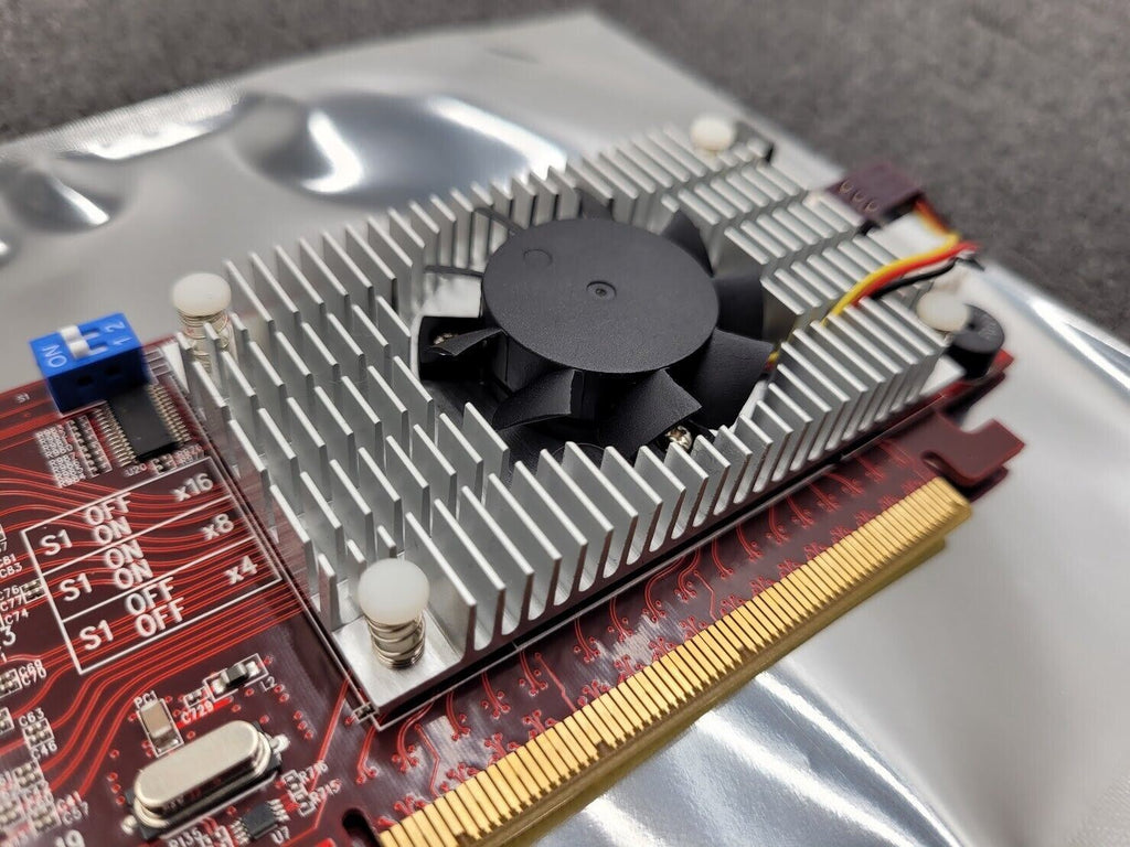 Serial Cables PCI-AD-x16HE-PS PCIe x16 Gen3 Switch-based Host Adapter NVMe HBA