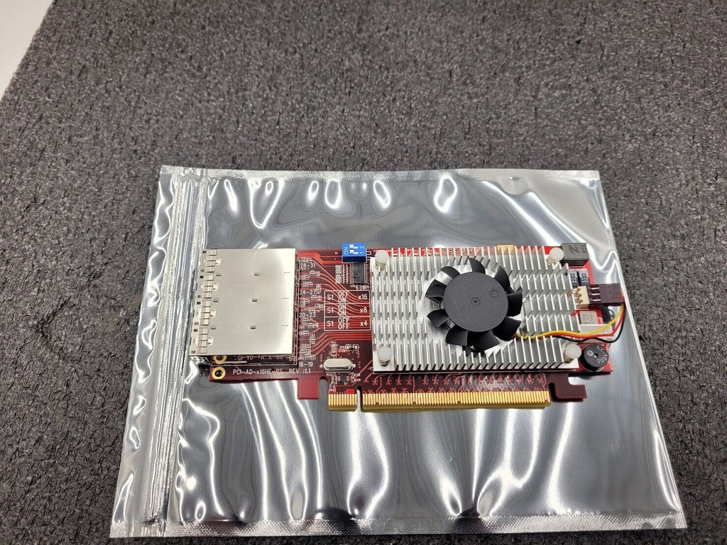 Serial Cables PCI-AD-x16HE-PS PCIe x16 Gen3 Switch-based Host Adapter NVMe HBA