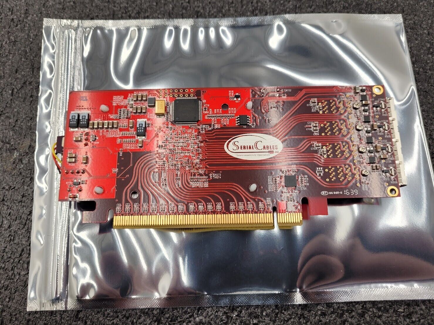 Serial Cables PCI-AD-x16HE-PS PCIe x16 Gen3 Switch-based Host Adapter NVMe HBA