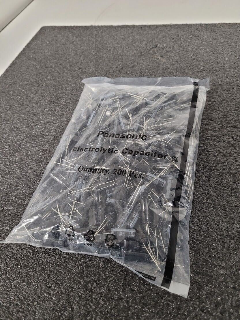 Bag of 200 New Panasonic Capacitor CAP ALUM 470UF 20% 35V RADIAL EEU-FR1V471L