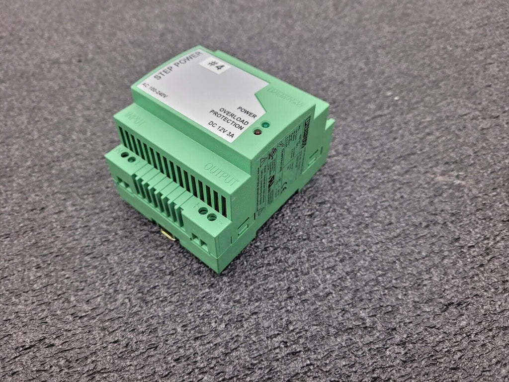 Phoenix Contact Power Supply STEP-PS-100-240AC/12DC/3 12VDC 3A