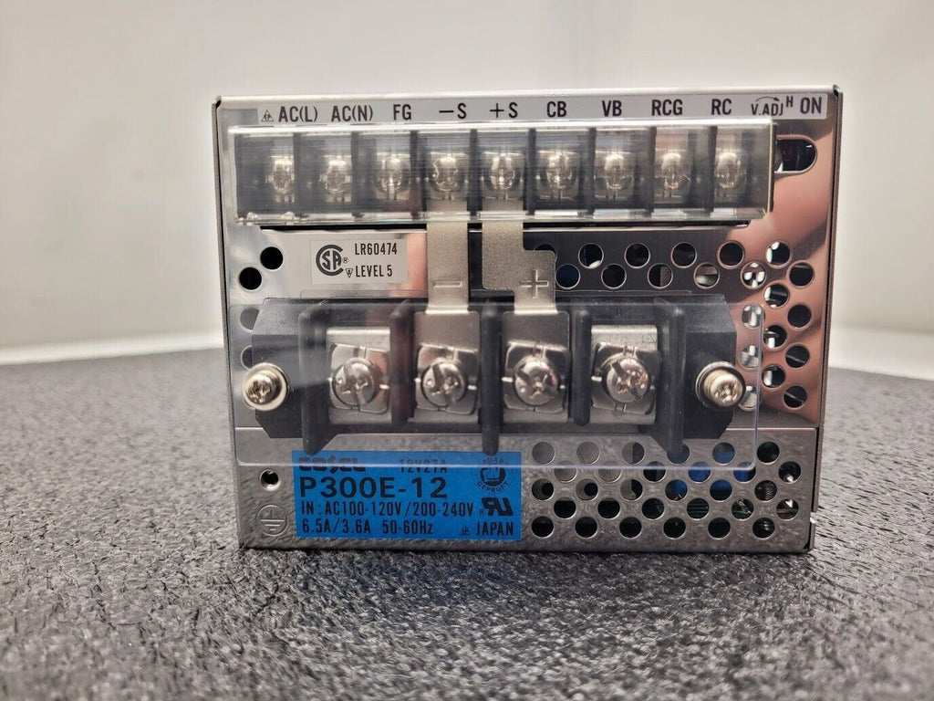 Cosel P300E-12 / P300E12 100-240VAC 6.5A Input 12V 27A 300W Output Working Pull