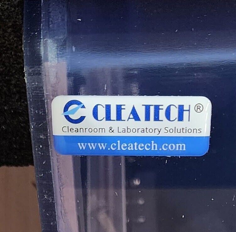 Unused CLEATECH 2100-4-B Four-Port Isolation Glove Box, Cracked Port, No Stand
