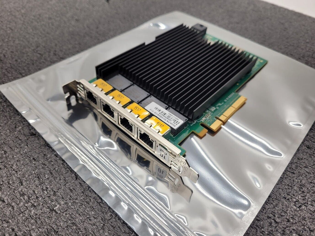 SILICOM Quad Port Copper 10GT Ethernet PCIe NIC Adapter Intel 10GbE Working Pull