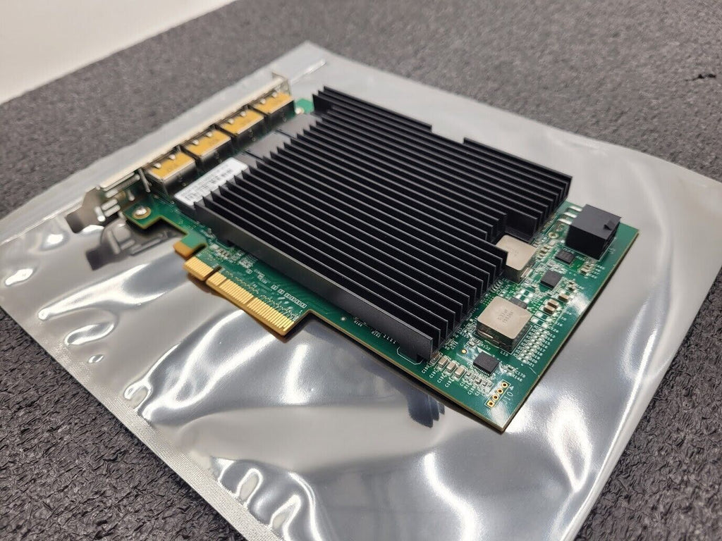 SILICOM Quad Port Copper 10GT Ethernet PCIe NIC Adapter Intel 10GbE Working Pull