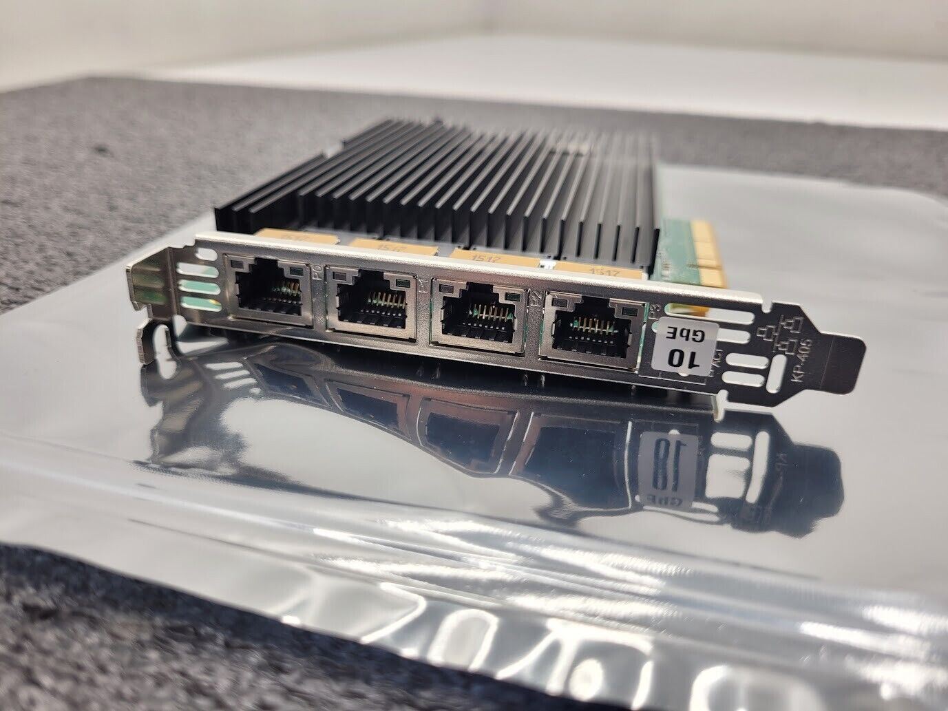 SILICOM Quad Port Copper 10GT Ethernet PCIe NIC Adapter Intel 10GbE Working Pull