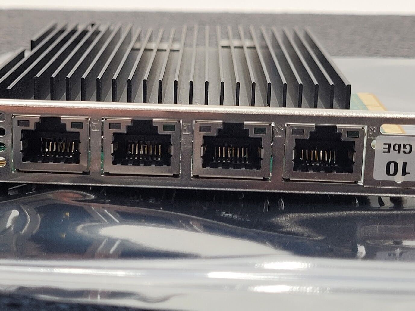 SILICOM Quad Port Copper 10GT Ethernet PCIe NIC Adapter Intel 10GbE Working Pull