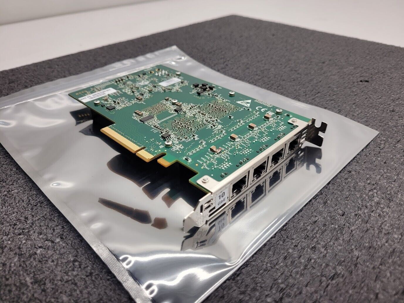 SILICOM Quad Port Copper 10GT Ethernet PCIe NIC Adapter Intel 10GbE Working Pull