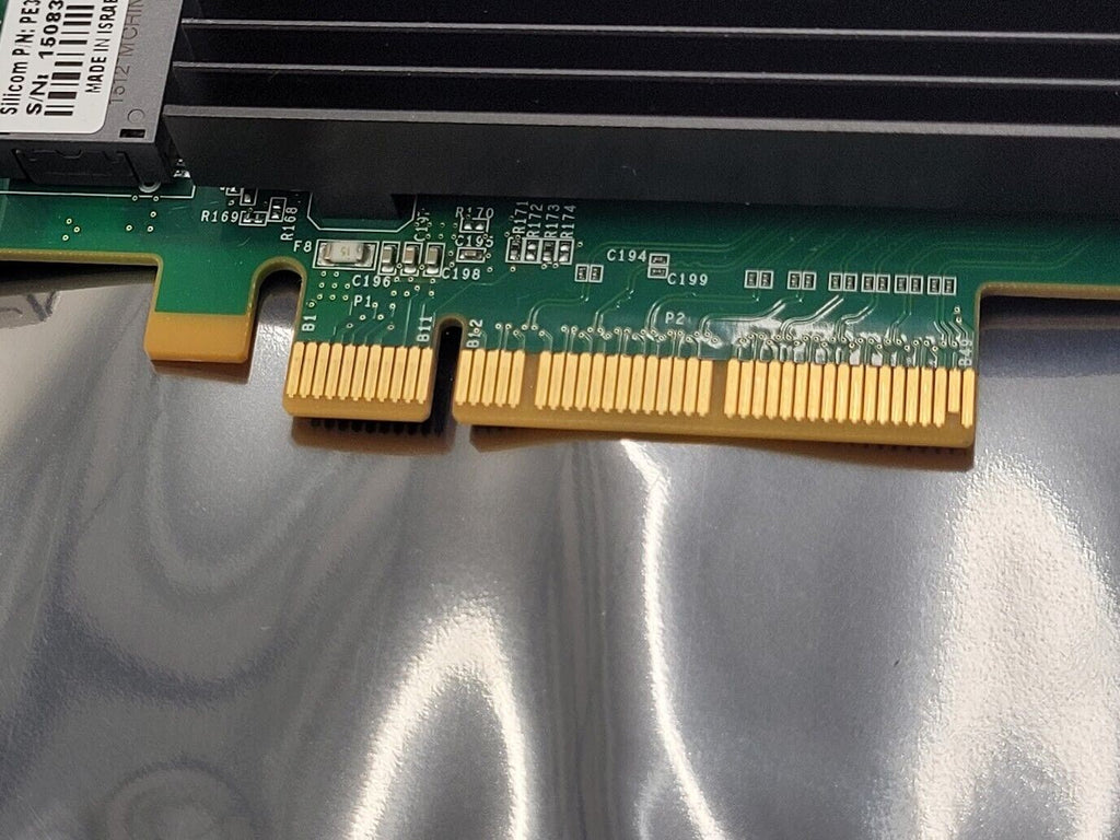 SILICOM Quad Port Copper 10GT Ethernet PCIe NIC Adapter Intel 10GbE Working Pull