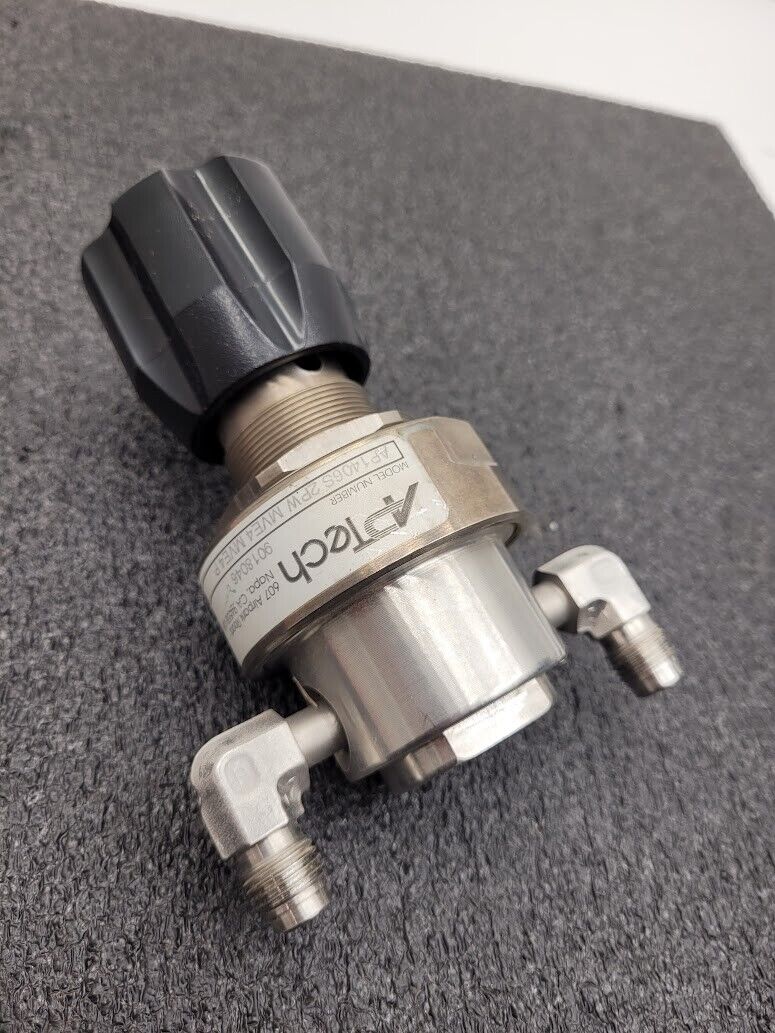 APTech High Pressure Corrosive Gas Regulator/Shutoff 1000PSI to 60PSI 1/4" M VCR