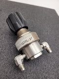 APTech High Pressure Corrosive Gas Regulator/Shutoff 1000PSI to 60PSI 1/4" M VCR
