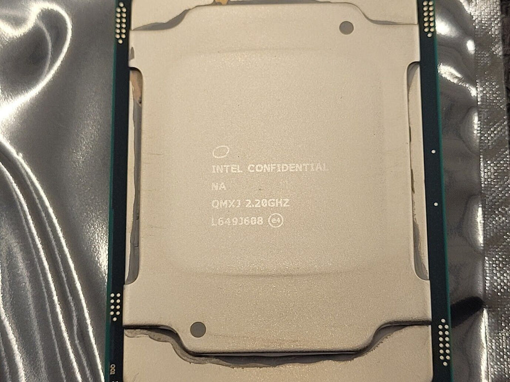 Lot of 2 Intel Xeon Gold CONFIDENTIAL QMXJ 2.2GHz 5120 CPU LGA3647 w/Heatsink