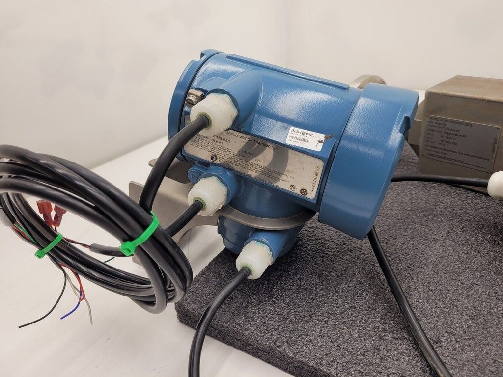 Micro Motion Mass Flow Coriolis Meter Sensor R100S128NQBZEZZZZ +Transmitter 1"