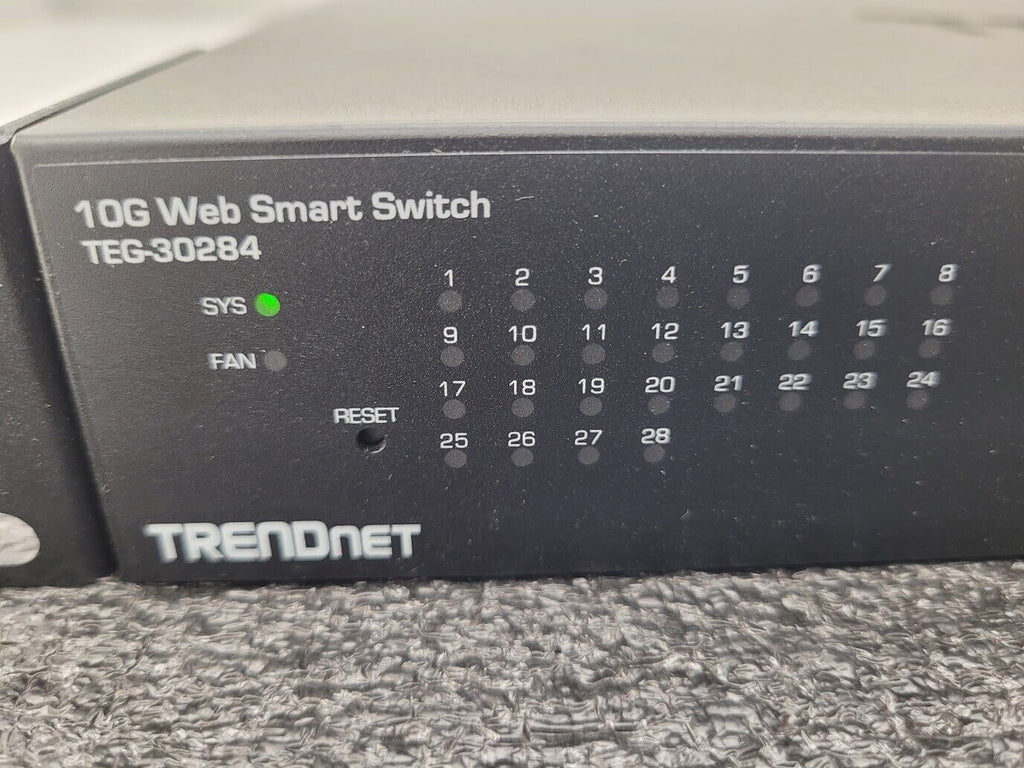 TRENDnet TEG-40128 10G Web Smart Switch 12 Port 8x 10g base T + 4x SFP+