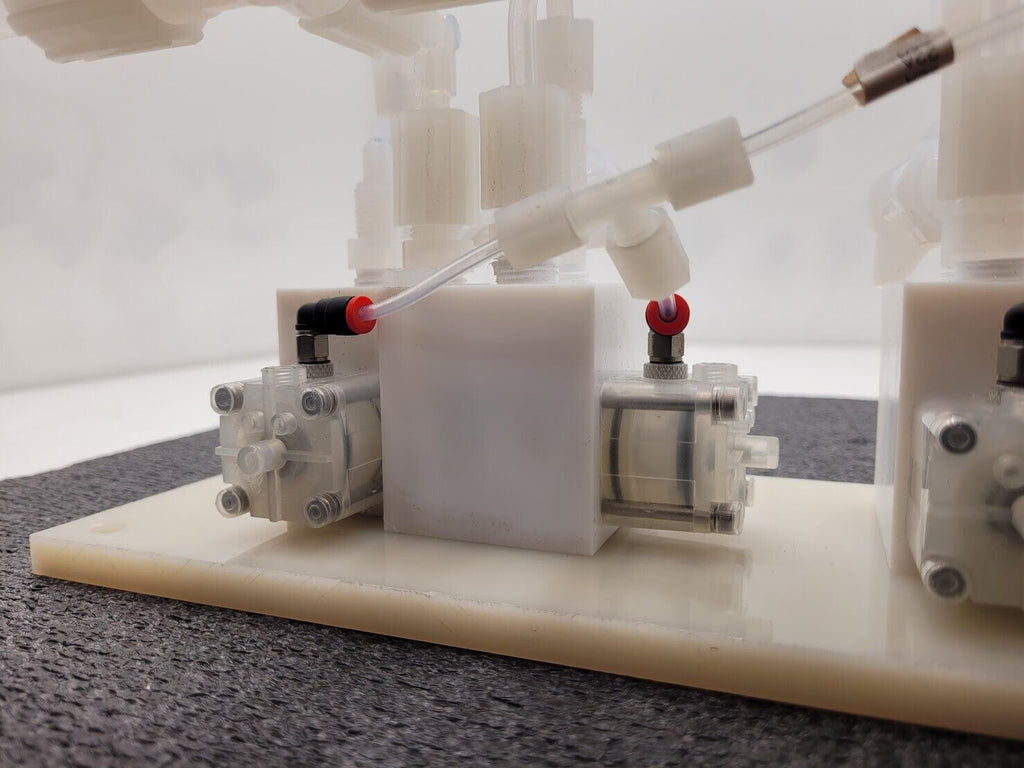 Furon High Purity Adjustable Pneumatic Valve Bank Actuator Assembly 111243