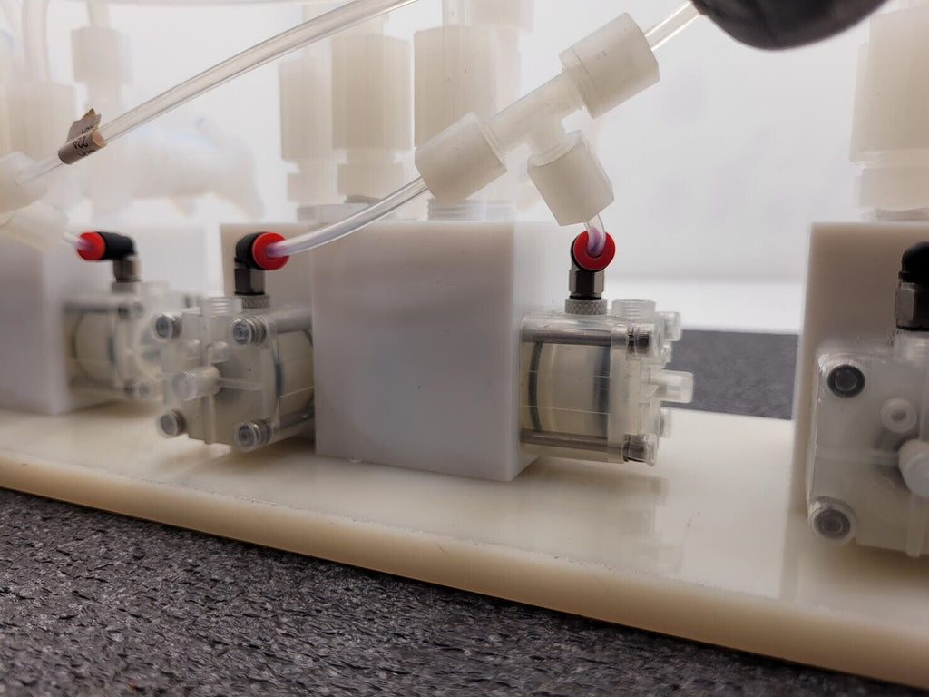 Furon High Purity Adjustable Pneumatic Valve Bank Actuator Assembly 111243