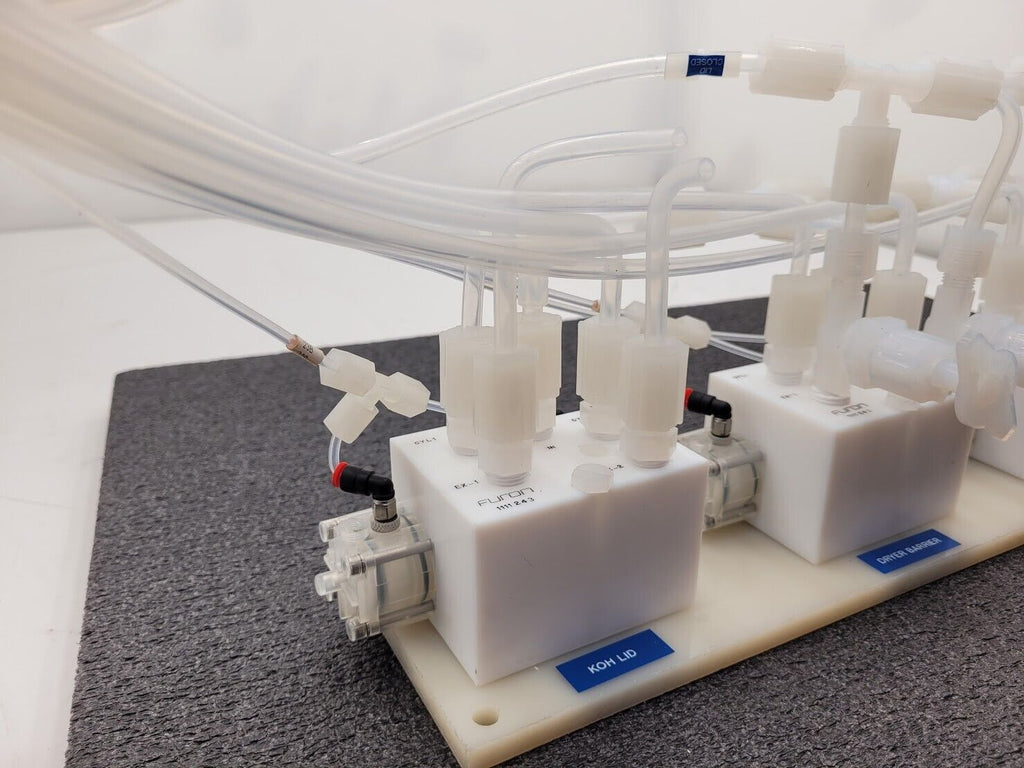 Furon High Purity Adjustable Pneumatic Valve Bank Actuator Assembly 111243