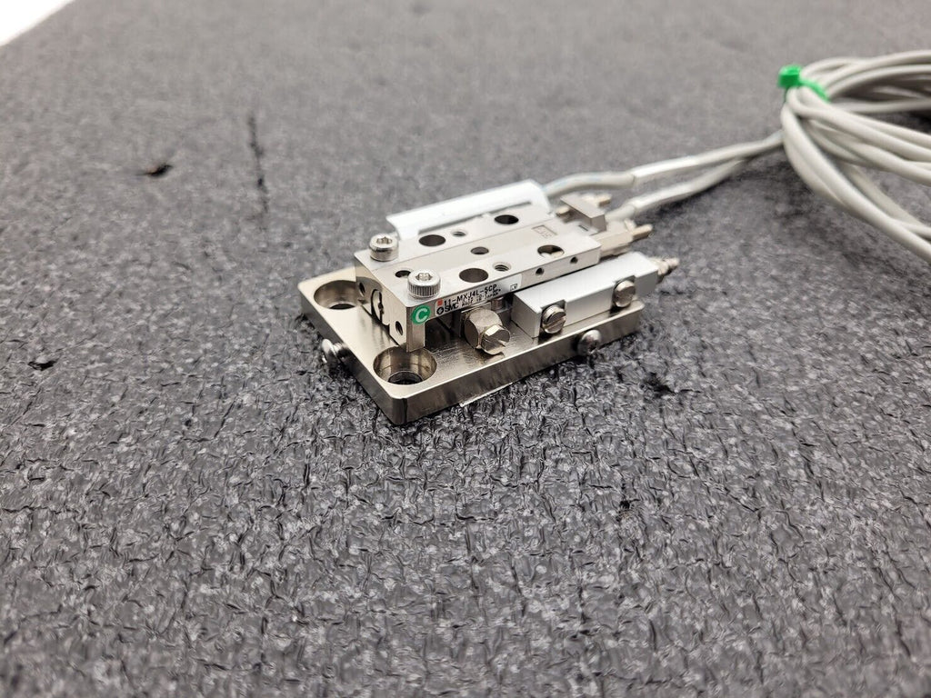 SMC 11-MXJ4L-5CP Guided Slide Cylinder Table 2x D-M9N Sensors