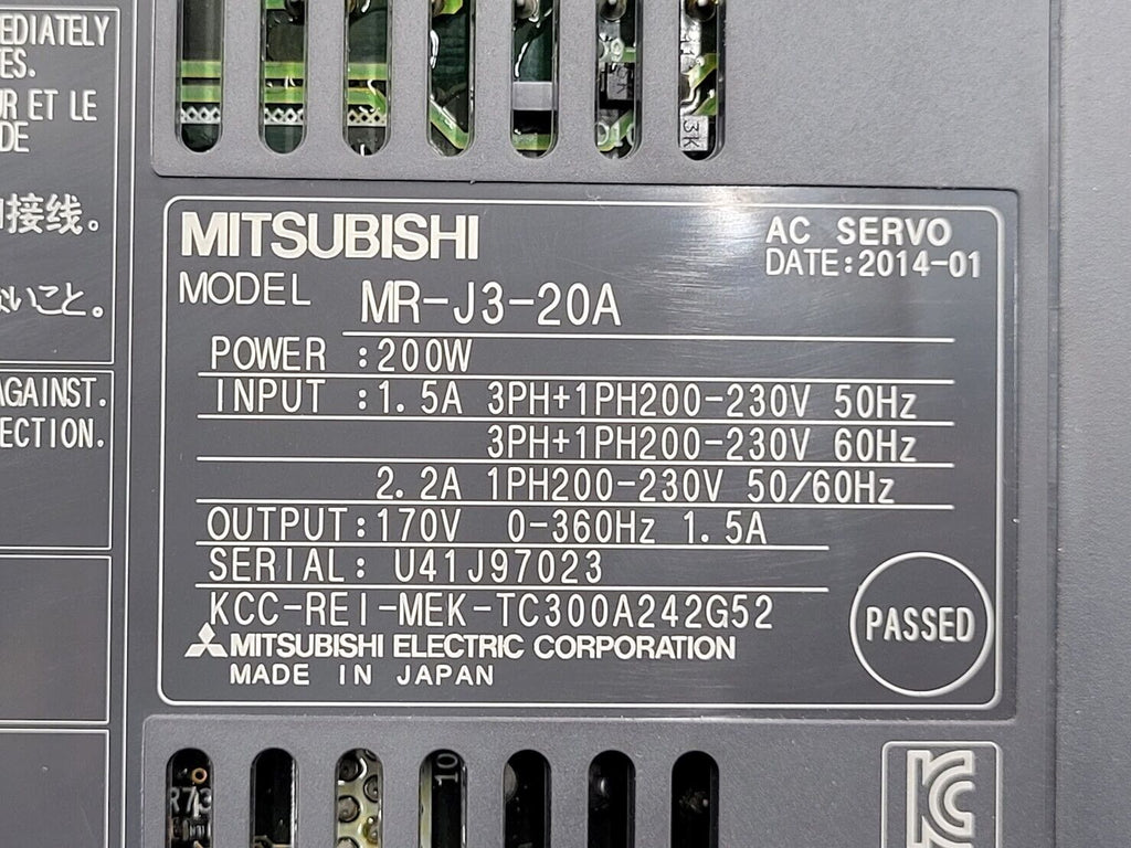 Mitsubishi Ball Screw Actuator LP090-UT-350L-20B-N MR-J3-20A 200W Drive
