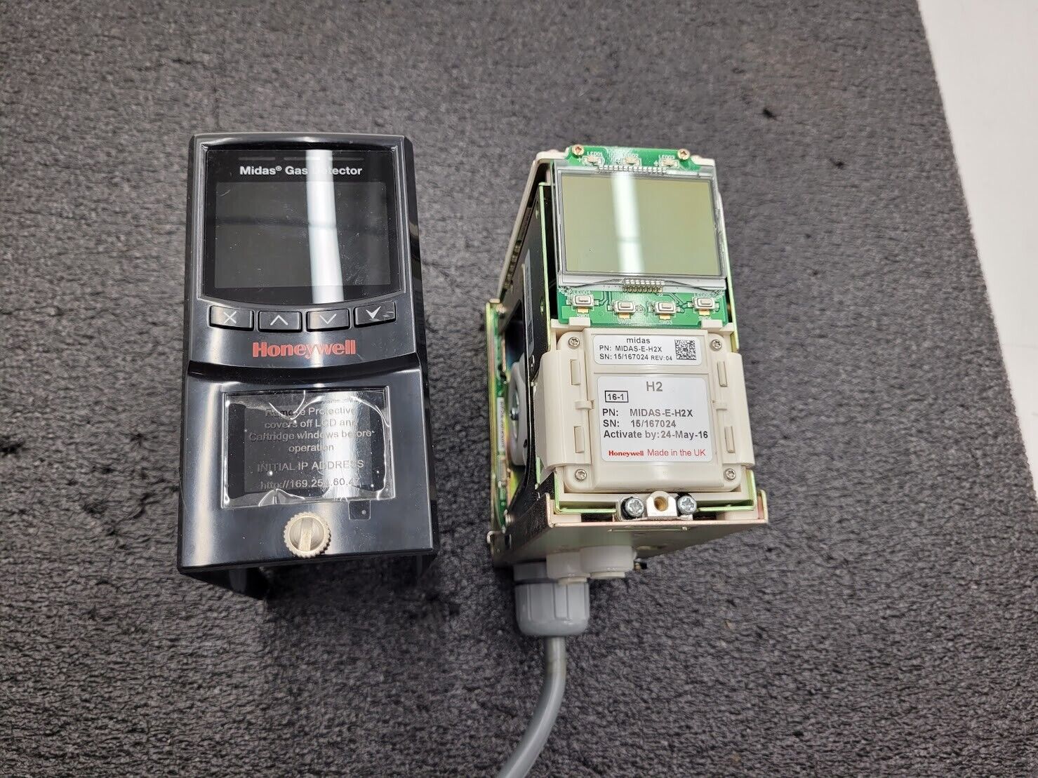 Honeywell MIDAS-t-004, MIDAS-E-H2X H2 Hydrogen Gas Detector / Transmitter