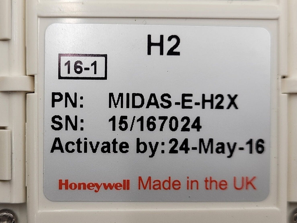 Honeywell MIDAS-t-004, MIDAS-E-H2X H2 Hydrogen Gas Detector / Transmitter