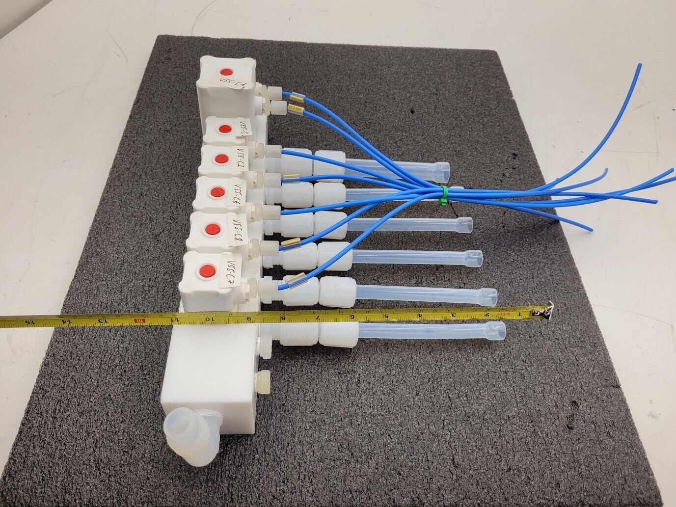Gemu 7 Valve High Purity Diaphragm Shutoff Manifold Valve PN6 PTFE "C"