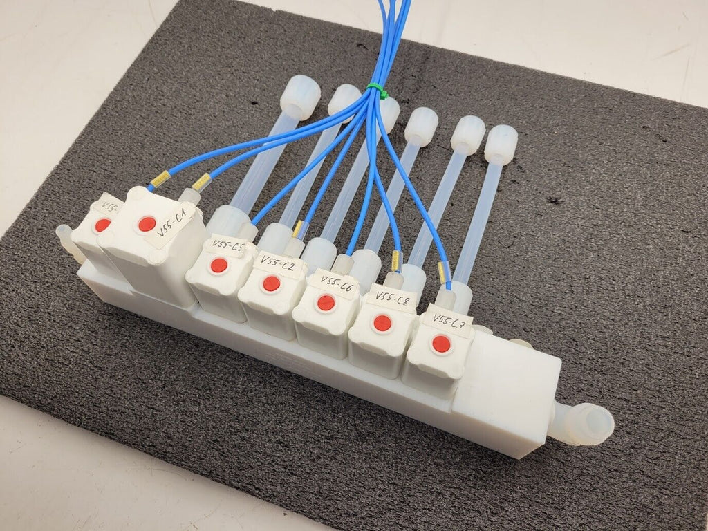 Gemu 7 Valve High Purity Diaphragm Shutoff Manifold Valve PN6 PTFE "C"