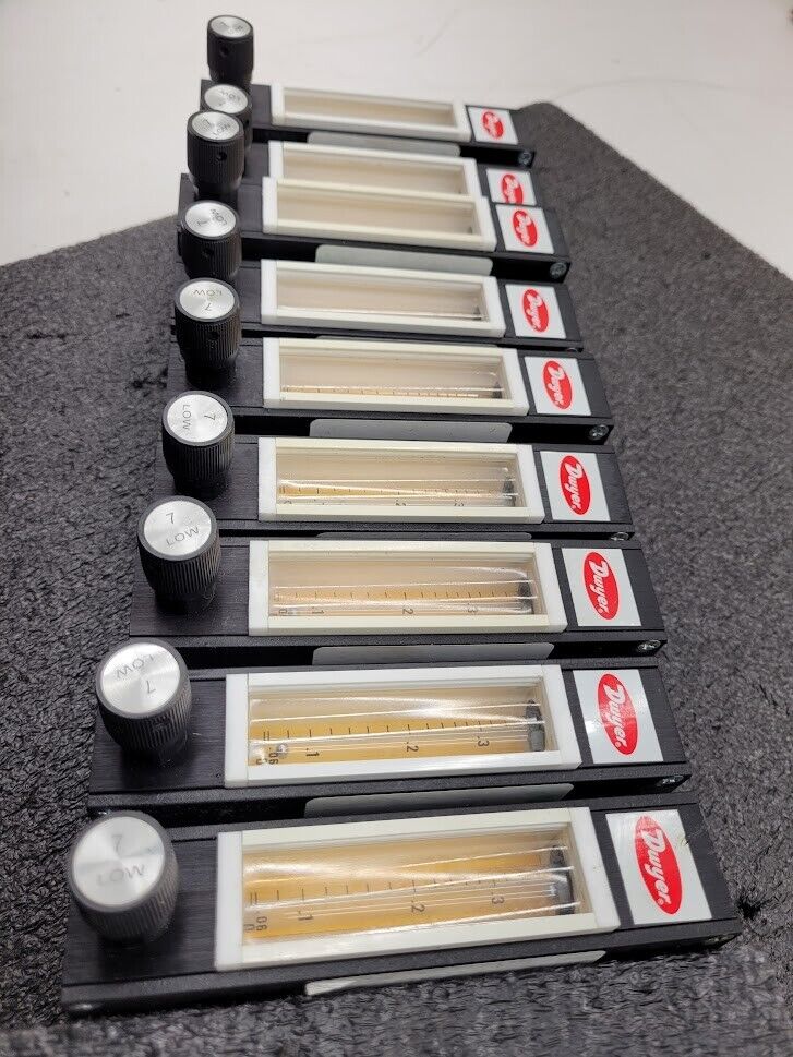Lot of 9x Dwyer DR104152 Liquid / Water Flow Meter 0.06 - 0.36 GPH