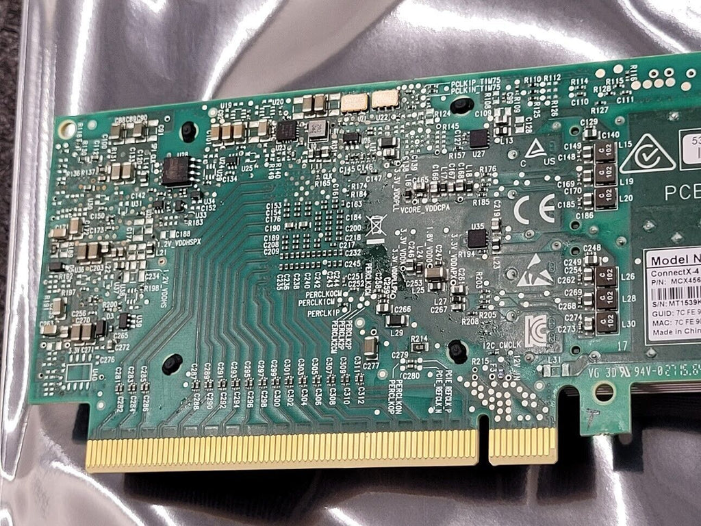Mellanox ConnectX-4 EDR+ CX456A 100Gb 2xPort QSFP28 Full Height PCI Card