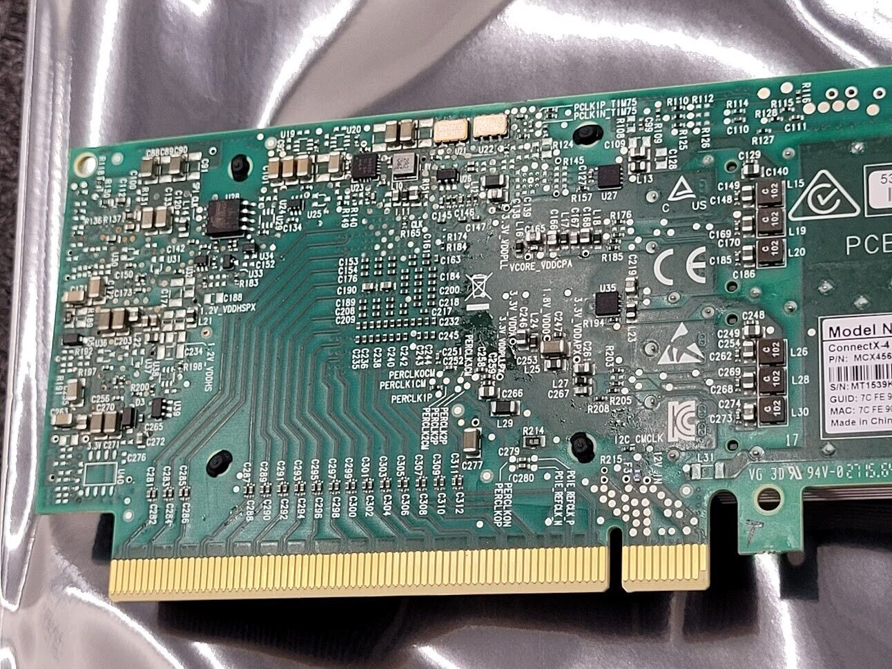 Mellanox ConnectX-4 EDR+ CX456A 100Gb 2xPort QSFP28 Full Height PCI Card