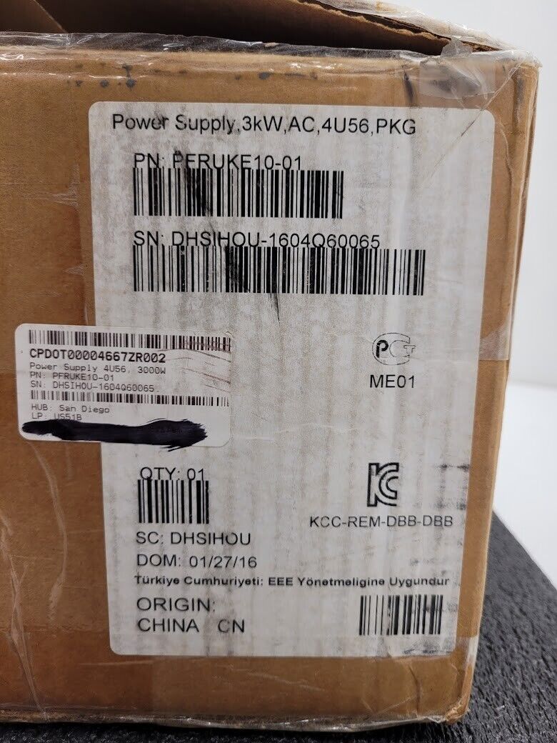 Artesyn DS3000PE-3-403 12V 3000W Server Power Supply 81-00000093-00-01 Unused