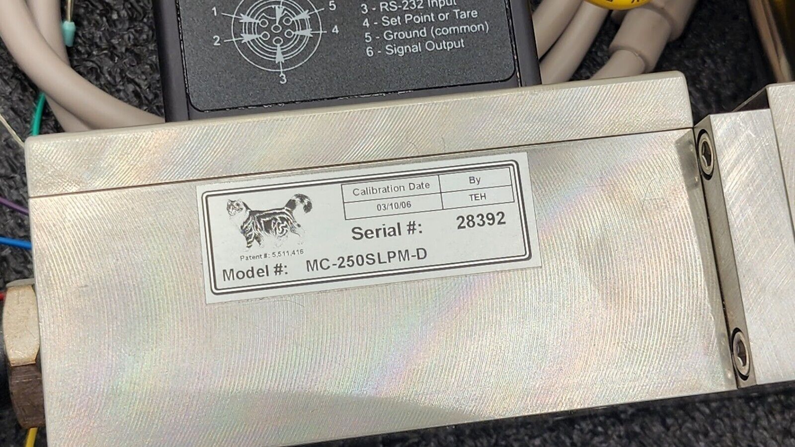 Alicat Scientific MC-250SLPM-D Air GAS Digital Mass Flow Meter Controller