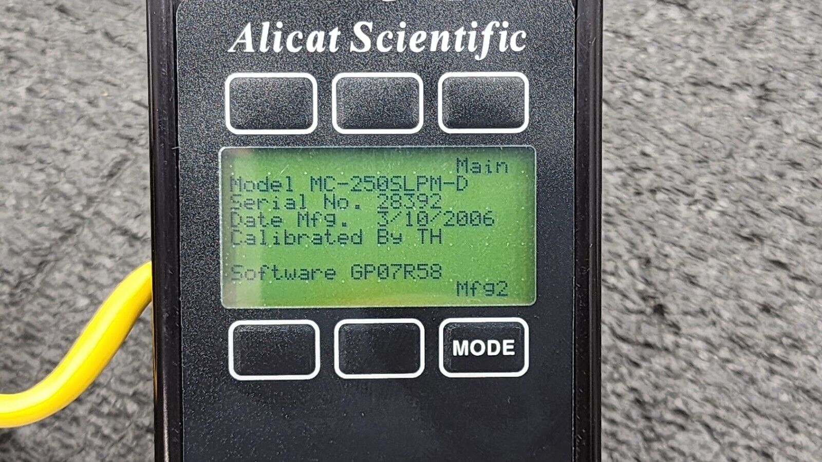 Alicat Scientific MC-250SLPM-D Air GAS Digital Mass Flow Meter Controller