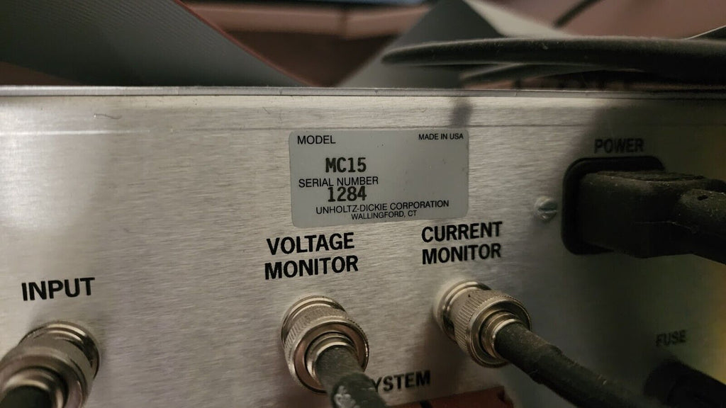 Unholtz Dickie MC15 SA15-S452/ST Shaker Table Power Amplifier Cabinet PM15-K