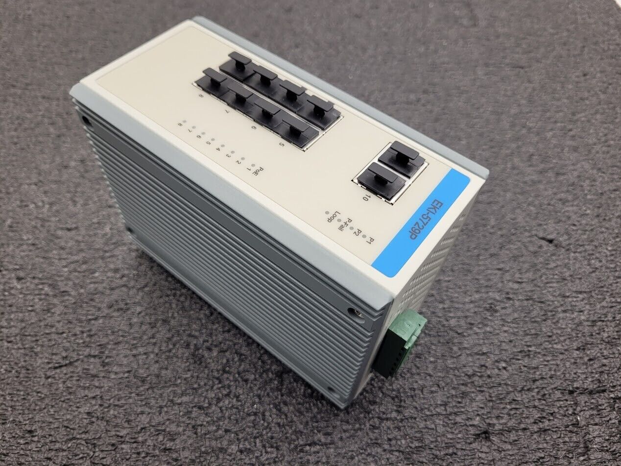 Advantech EKI-5729P-AE 8 GE Ethernet w/ PoE + 2GE Industrial Ethernet Switch