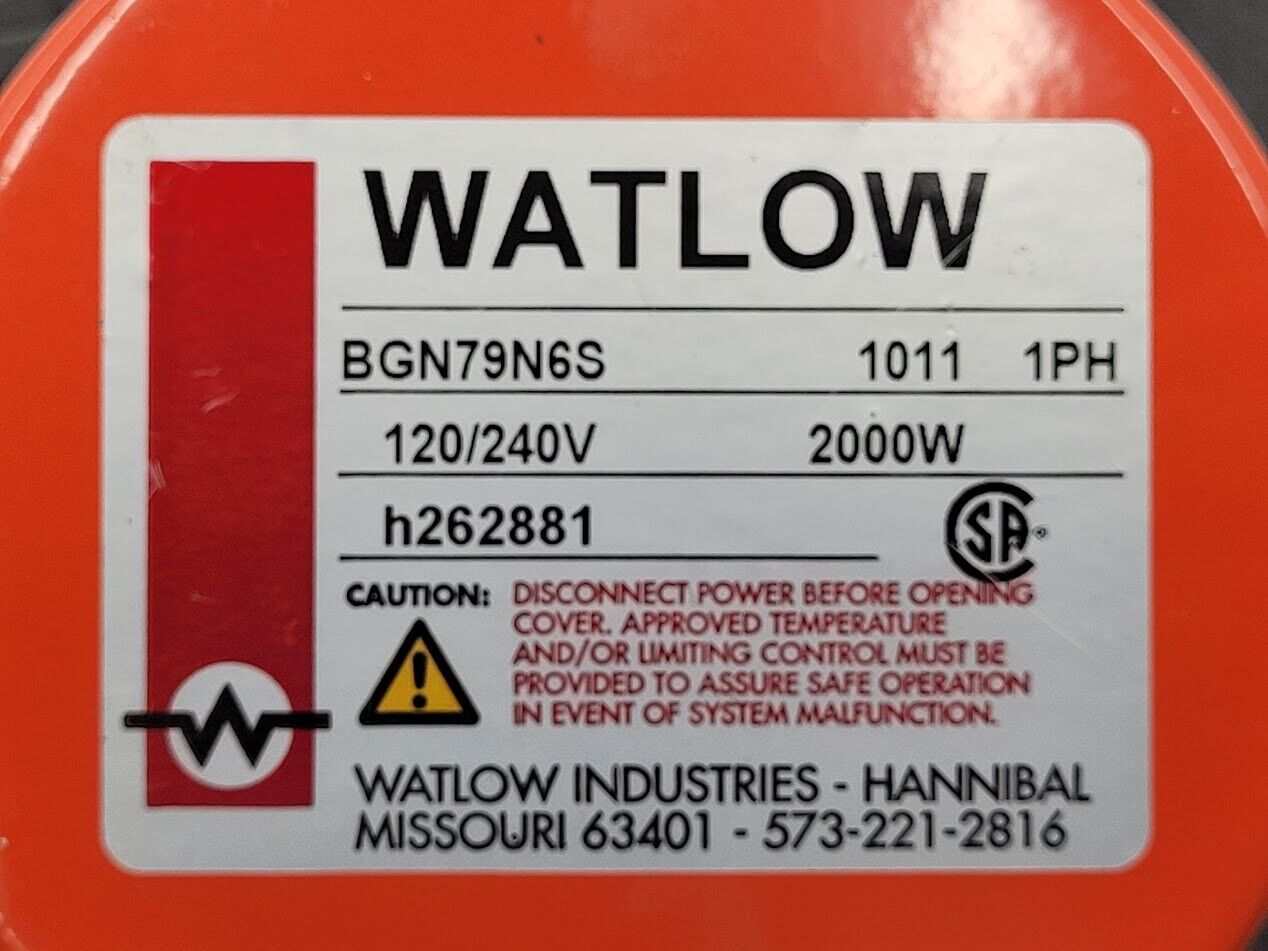 Watlow BGN79N6S Immersion Heater 2000W 2kW 120/240V 1PH