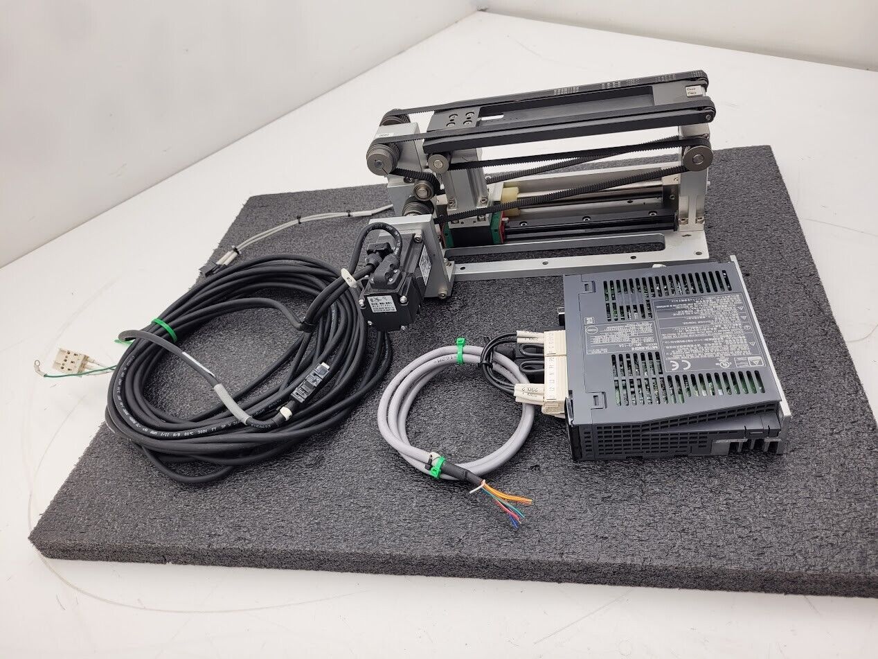 Mitsubishi 100W Servo Extendable Pneumatic Conveyor System HF-KP13 + MR-J3-10A B