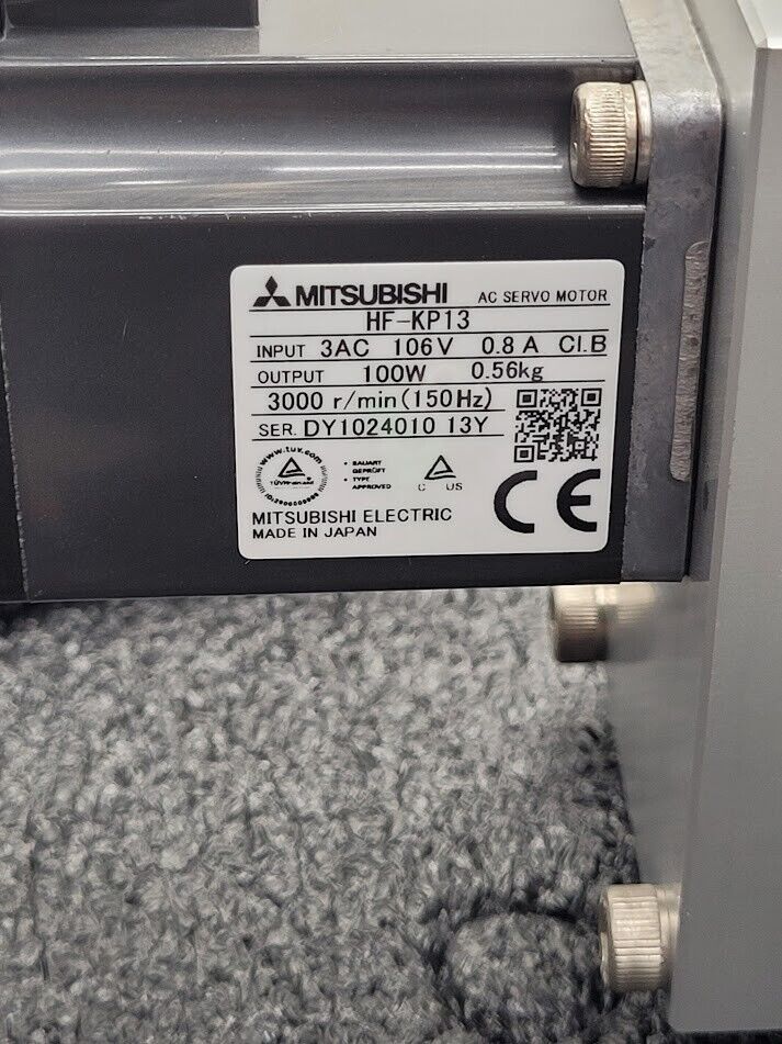 Mitsubishi 100W Servo Extendable Pneumatic Conveyor System HF-KP13 + MR-J3-10A B