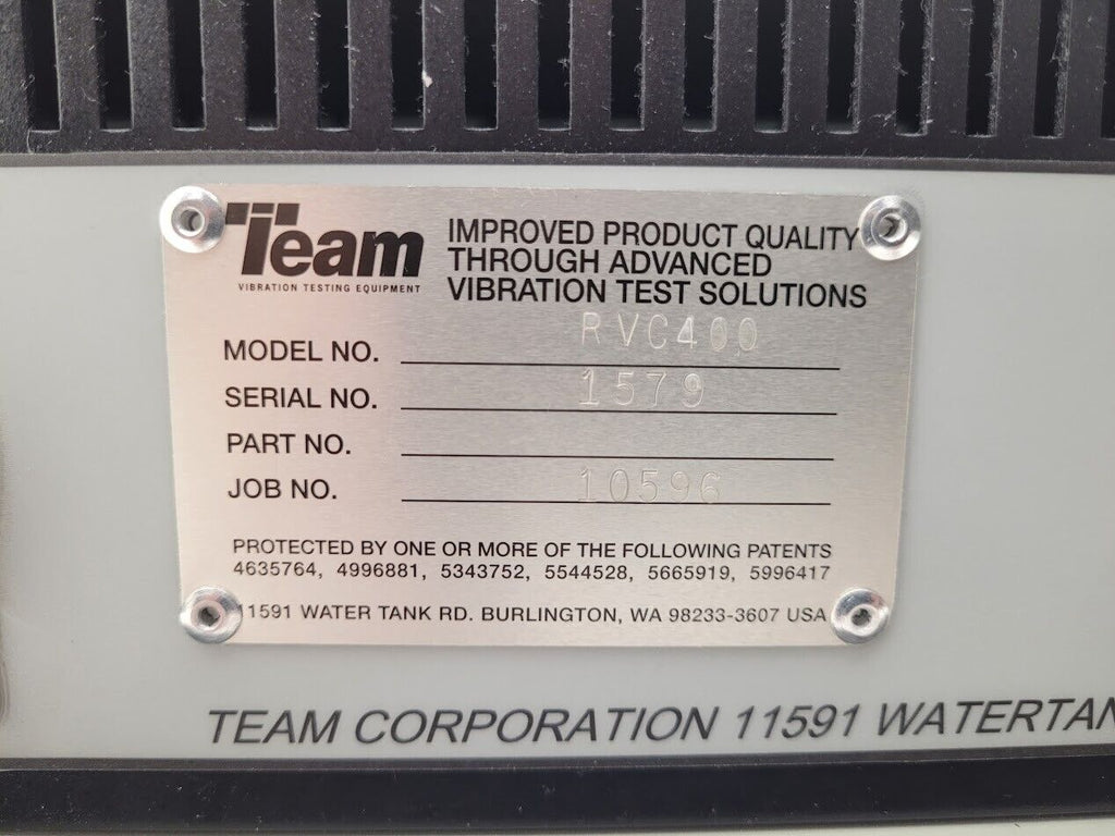 Team Vibration Testing Equipment RVC400 Servo Drive Amplifier 100-240VAC Input