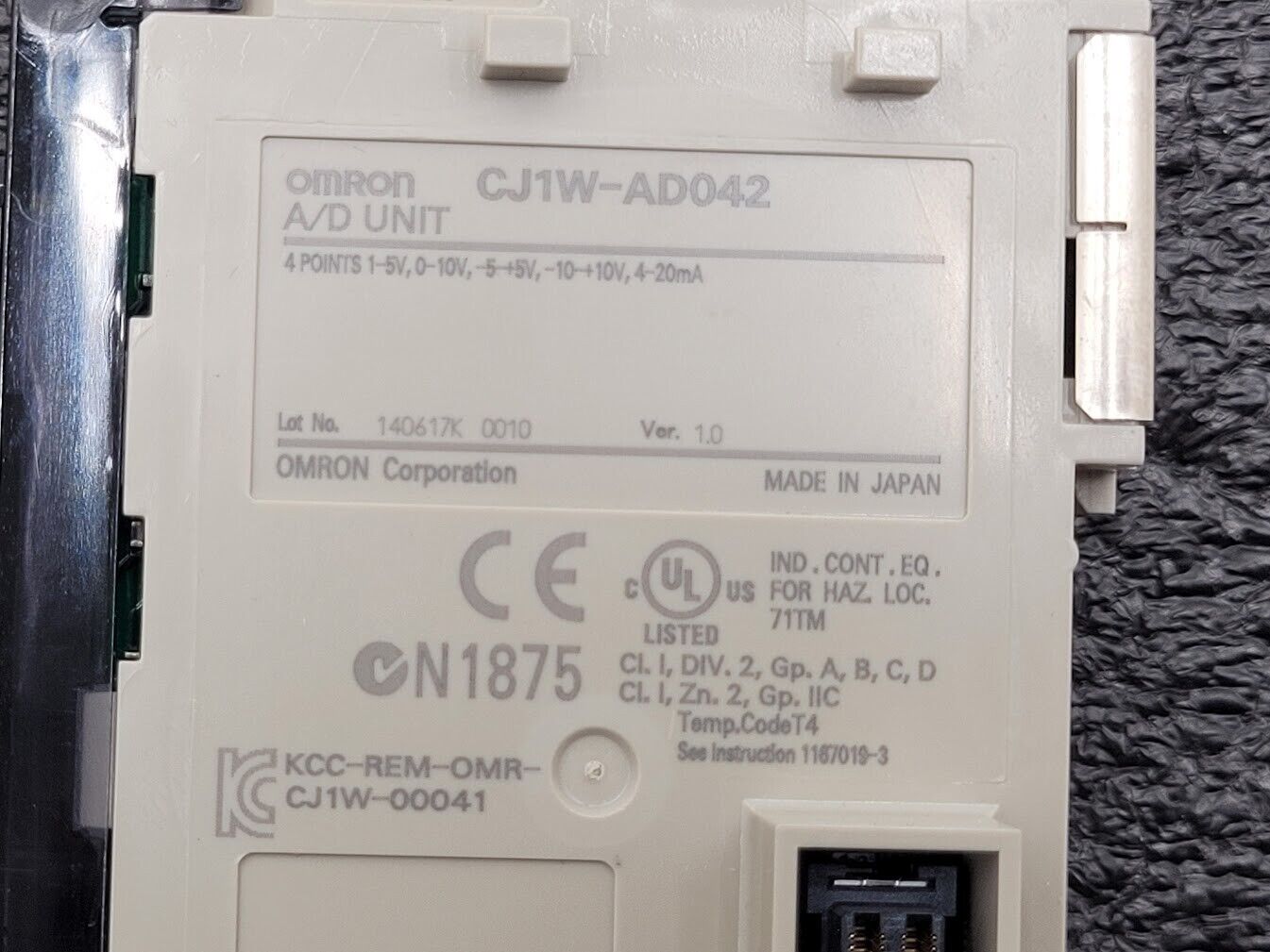 Omron CJ1W-AD042 Analog High-Speed Input Unit 4x Inputs