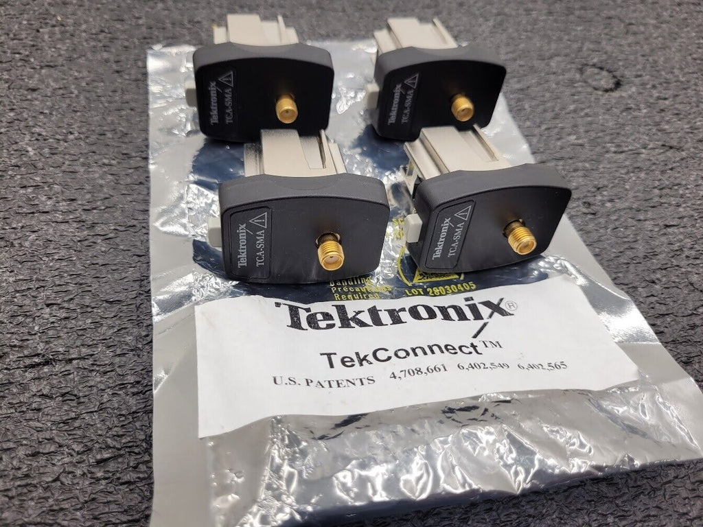 Lot of 4x Tektronix TCA-SMA TekConnect-to-SMA Adapter 50 Ohms/DC TO 18GHZ