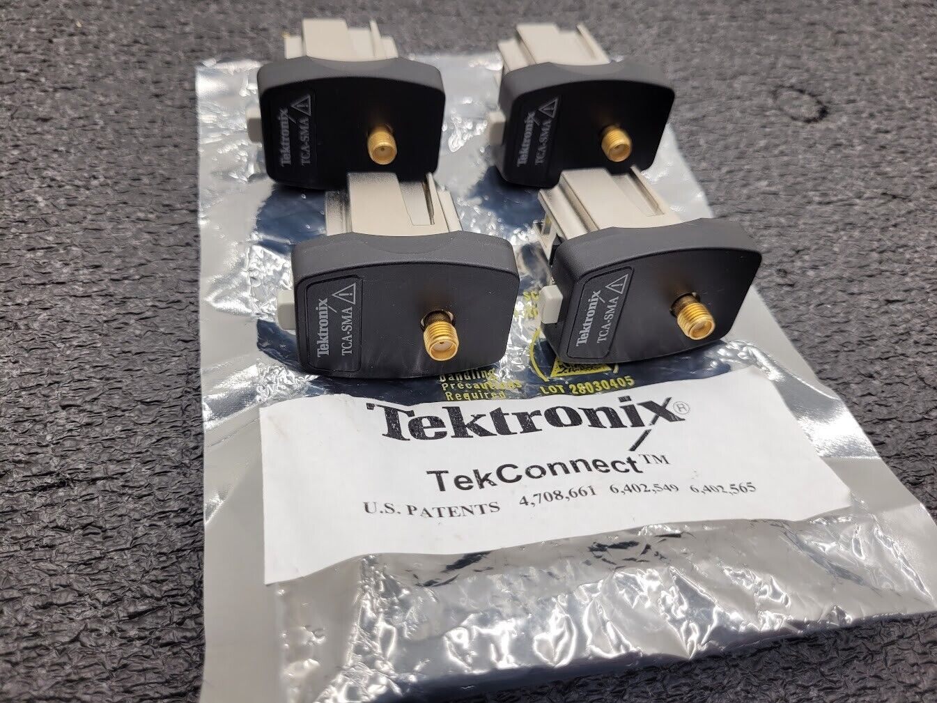 Lot of 4x Tektronix TCA-SMA TekConnect-to-SMA Adapter 50 Ohms/DC TO 18GHZ