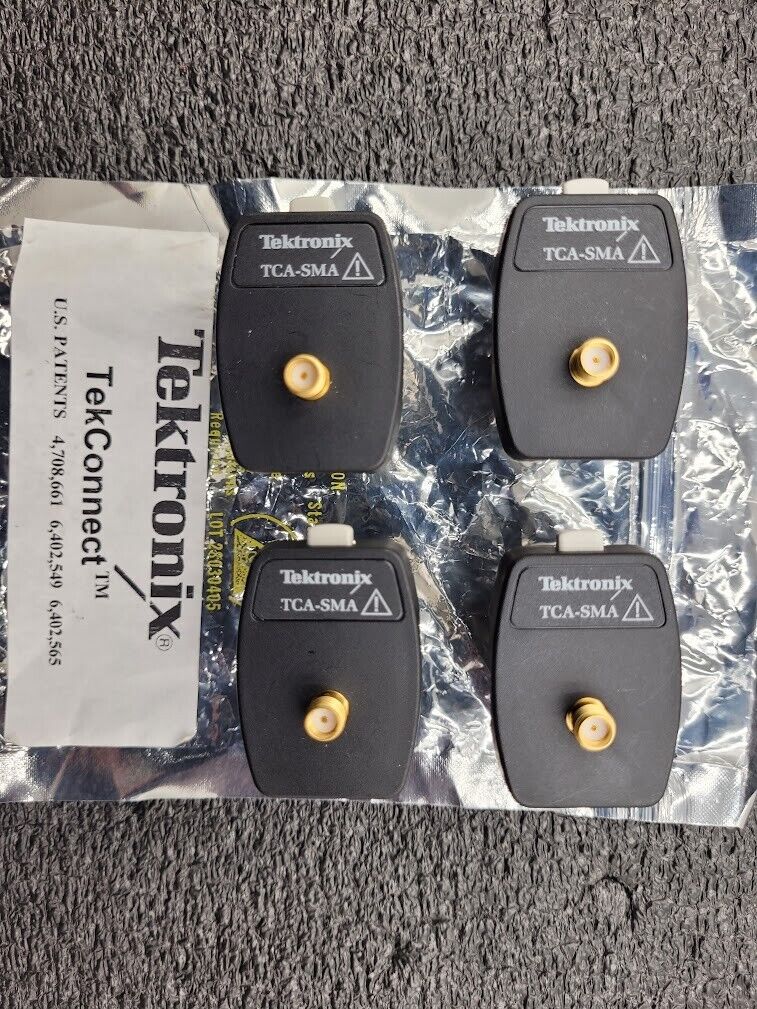 Lot of 4x Tektronix TCA-SMA TekConnect-to-SMA Adapter 50 Ohms/DC TO 18GHZ