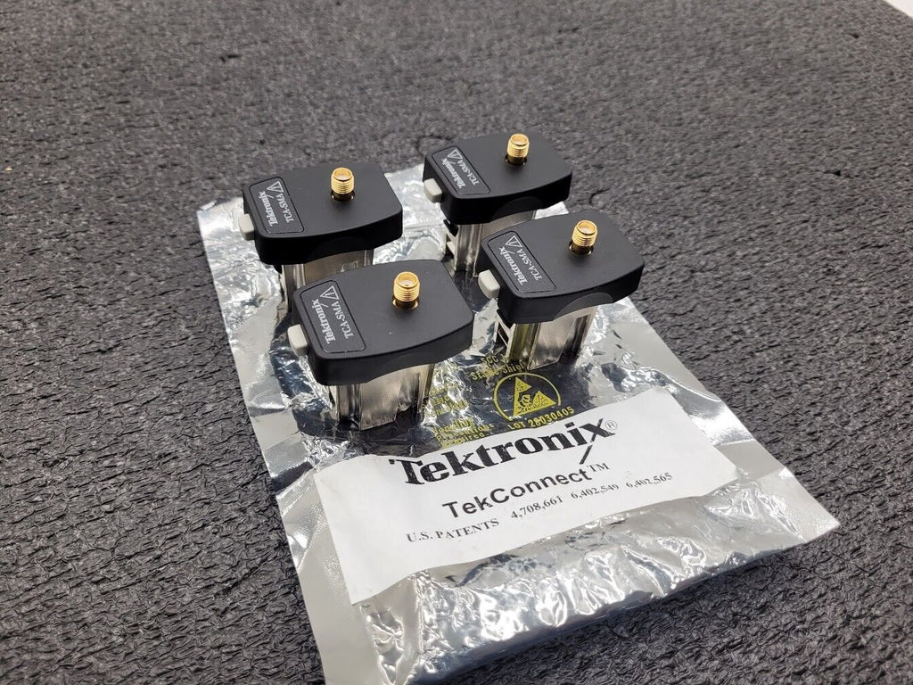 Lot of 4x Tektronix TCA-SMA TekConnect-to-SMA Adapter 50 Ohms/DC TO 18GHZ