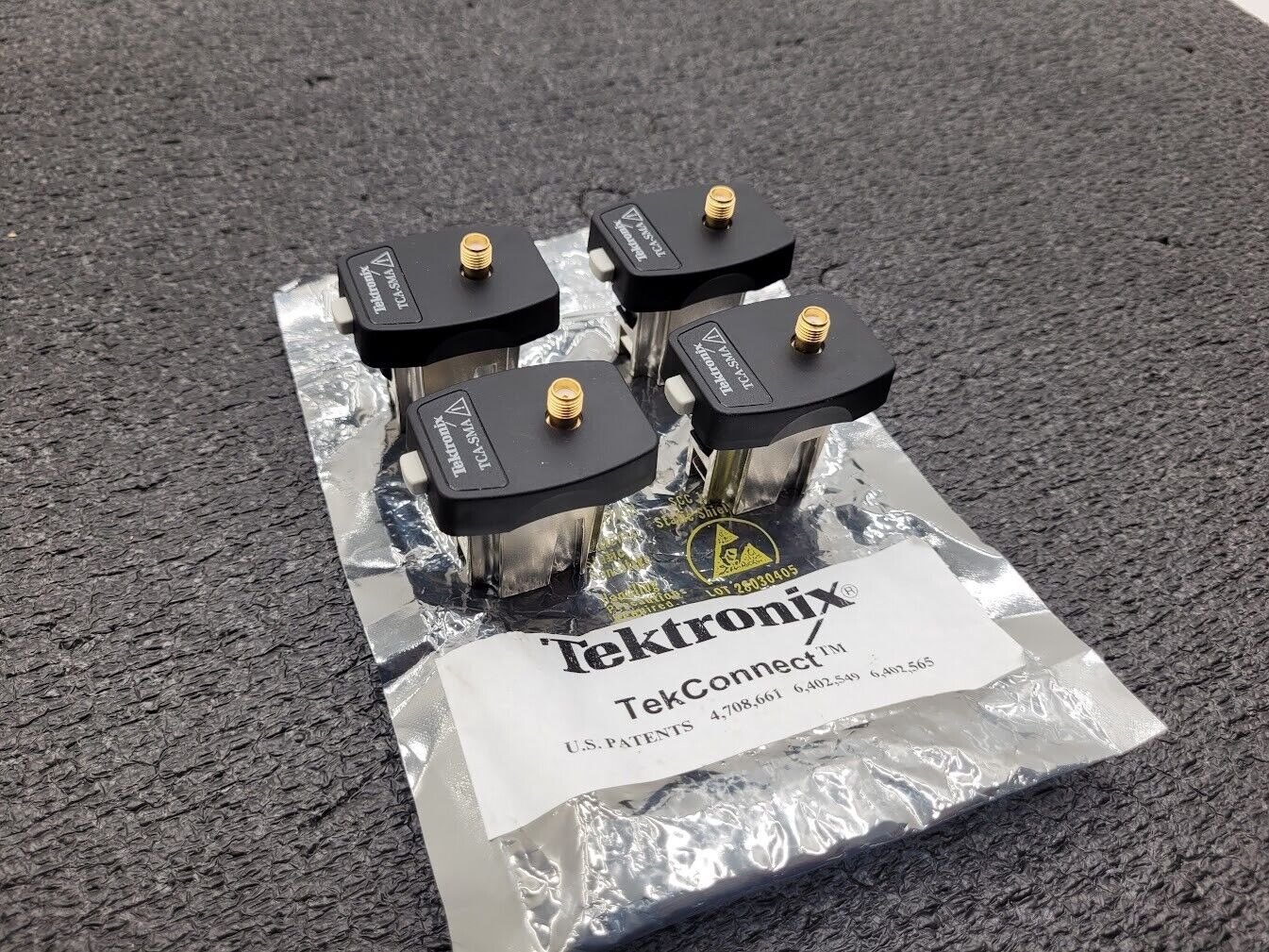 Lot of 4x Tektronix TCA-SMA TekConnect-to-SMA Adapter 50 Ohms/DC TO 18GHZ
