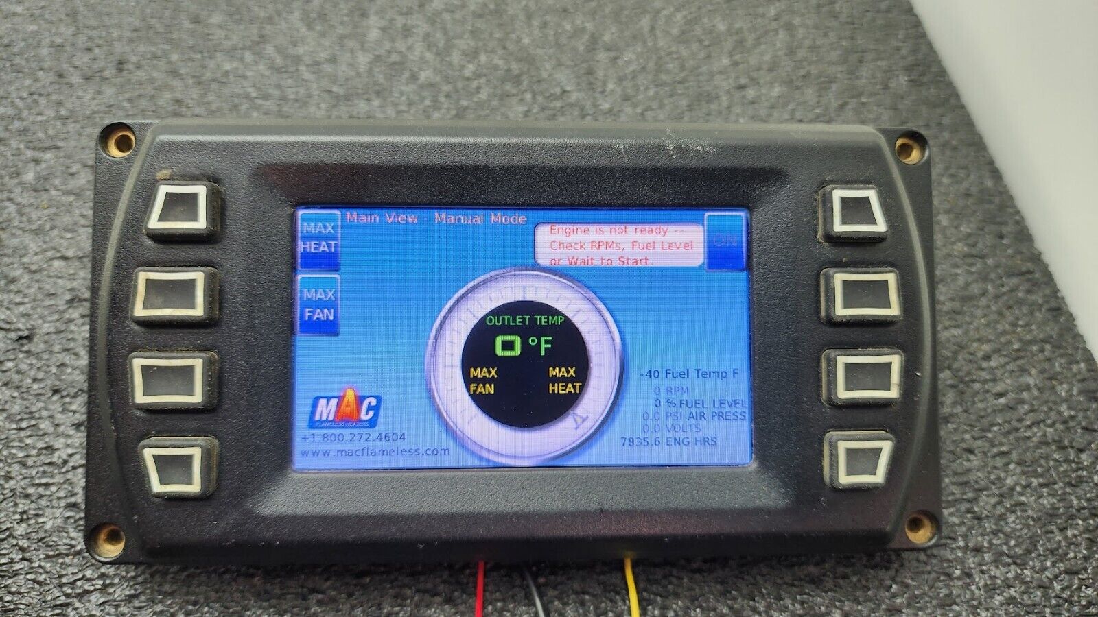 Murphy Enovation Controls PowerView 450 CAN 6-36VDC 2A Power USB Programmable
