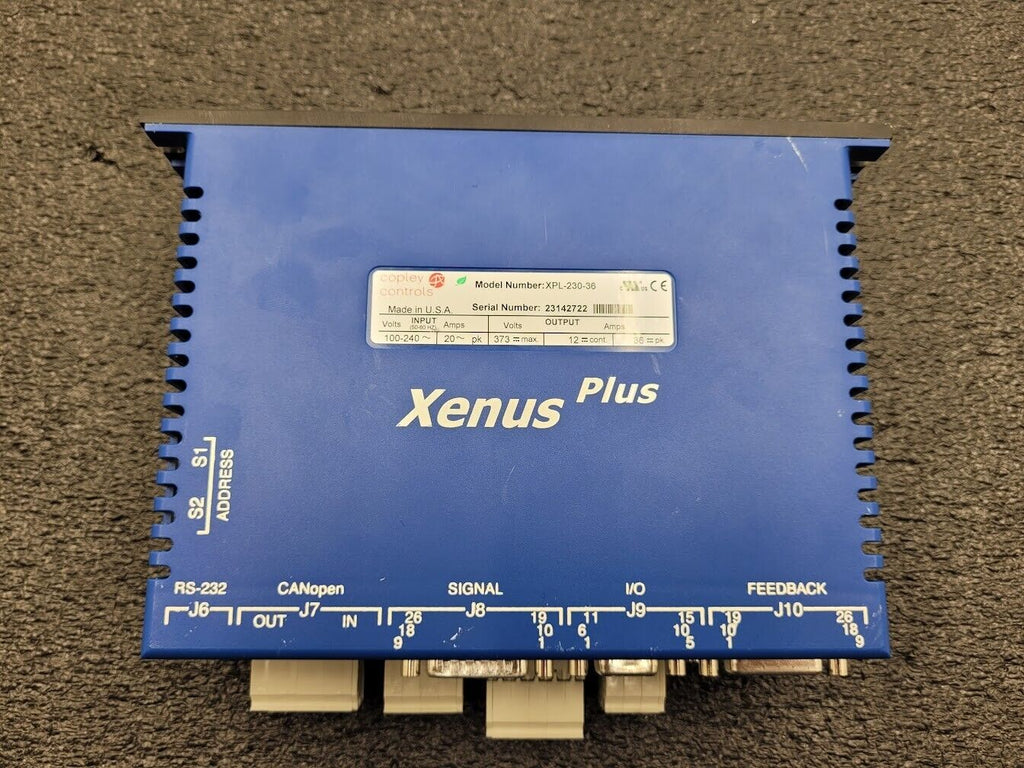 Copley Controls Xenus Plus XPL-230-36 Servo Drive 100-240VAC Input 0-373VDC Out