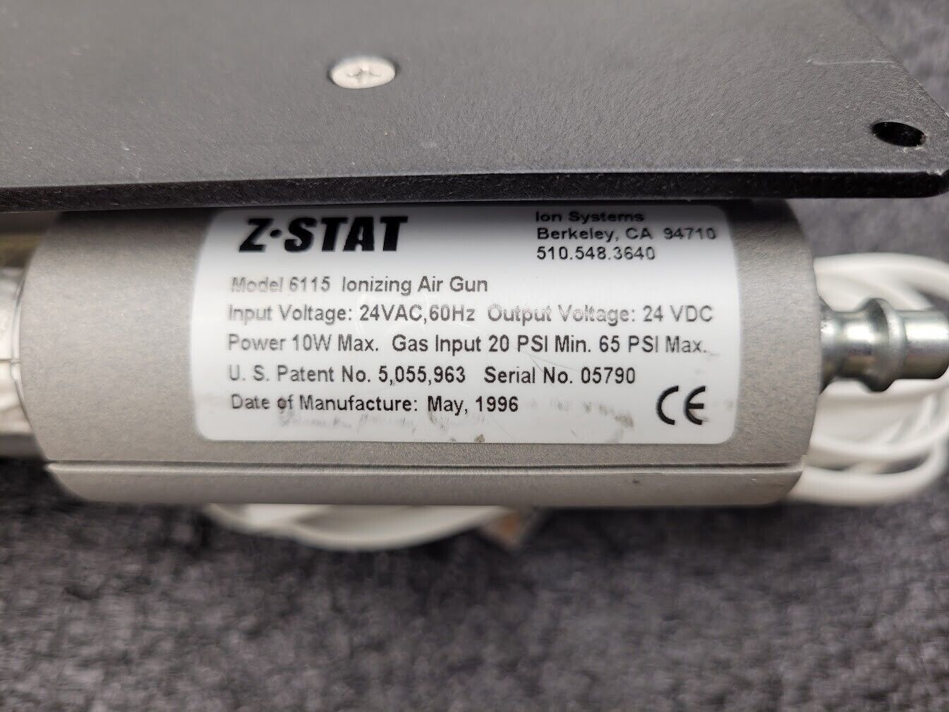 Ion Systems 6115 Z-Stat AirForce Ionizer IsoStat Technology Ionizing Air Blower