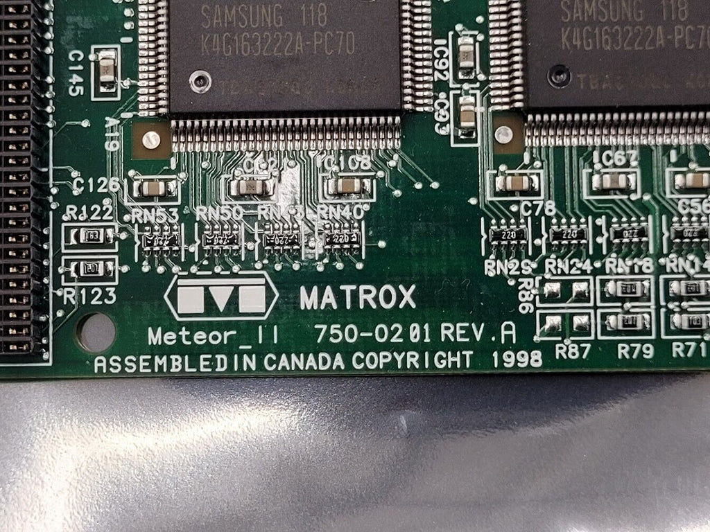 Matrox Meteor-II METEOR2/4 750-0201 Rev. A PCI Frame Grabber Card Working Pull